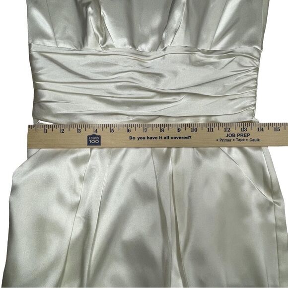 David’s Bridal Dress Ivory Pockets Strapless Short Women’s Size 6 - Picture 13 of 16